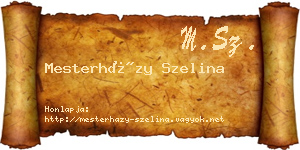 Mesterházy Szelina névjegykártya